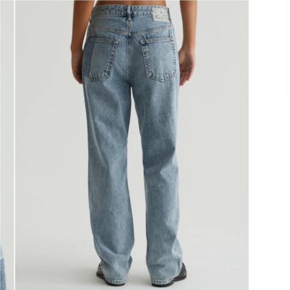 NWT AG Adriano Goldschmied Cloved Patched Jeans Nomad Straight Leg Sz 28 - Picture 3 of 14